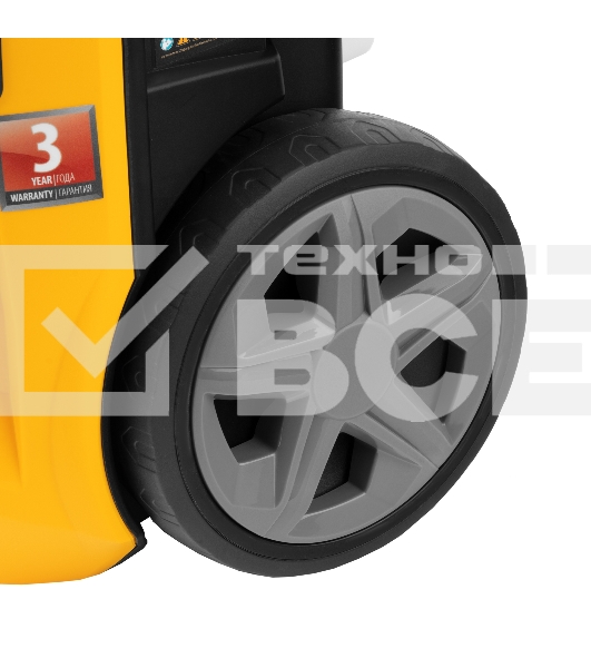 Моечная машина высокого давления Denzel R-180D, 2200 Вт, 180 бар, 380 л/ч, с барабаном