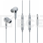 Наушники вакуумные Smart AUX разъем с МК c рег.громкости длина 1.2м More choice G31S белый, фото2