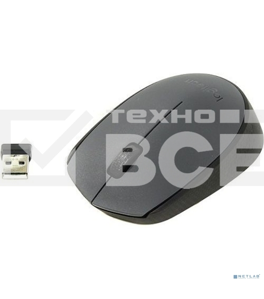 Мышь беспроводная Logitech M170 черный/темно-серый, 1000 dpi, радиоканал, USB, кнопки - 3