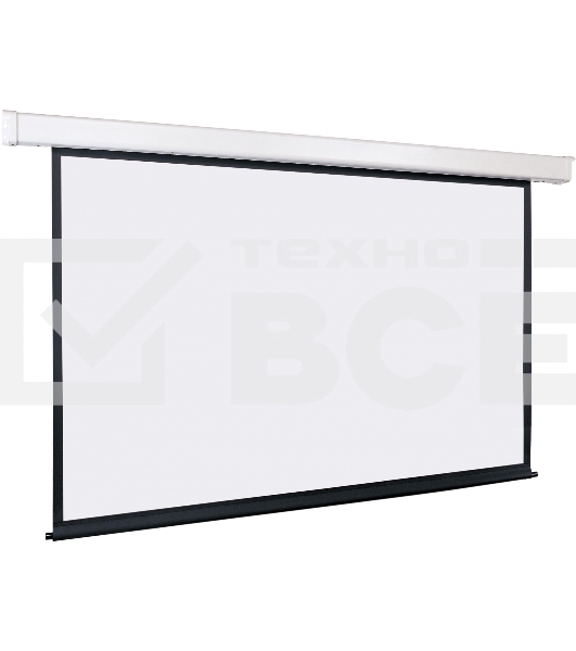 Экран с электроприводом Lumien Eco Control 177x80 см (раб. область 169х272 см) Matte White черная кайма по периметру 16:9