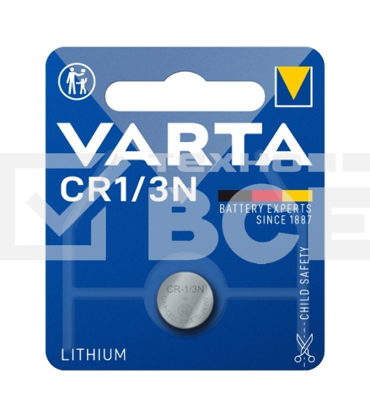Батарея Varta Lithium CR1/3N (1шт) блистер