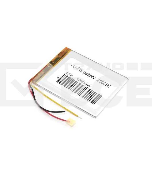 Аккумулятор Li-Pol (батарея) 2.5*60*80мм 3pin 3.7V/1700mAh