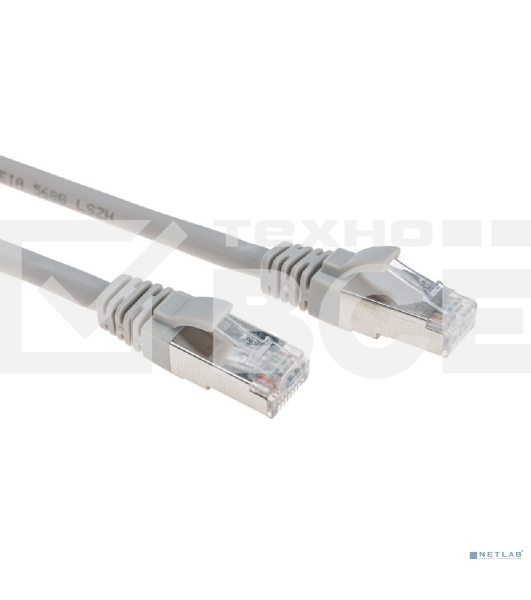 Патч-корд F/UTP REXANT категория 6, RJ45-RJ45, экранированный, 26AWG, LSZH, серый, 1 м