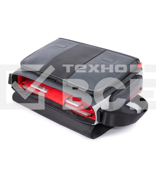 Сумка мужская Piquadro Urban CA1592UB00/GRN серый/черный натур.кожа