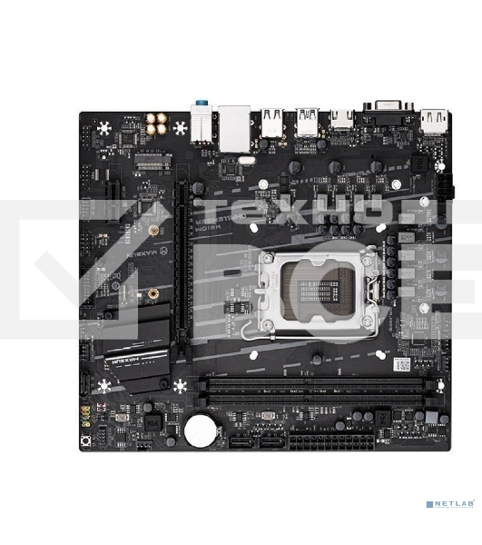 Материнская плата Maxsun Maxsun H610M, LGA 1700, Intel H610, 2xDDR4, 1xM.2, 3xSATA, 1xPCIe 4.0 x16, 1xPCIe x1, 1xHDMI, 1xDP, 1xVGA, 1x 1Gb LAN, 4xUSB 2.0, 2xUSB 3.2 Gen 1, 5.1, mATX
