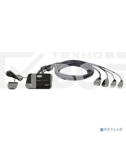 Переключатель KVM 2-Port USB FHD HDMI Cable KVM Switch