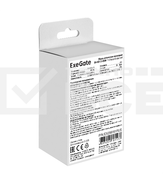 Мышь проводная ExeGate Professional Standard SH-8012 OEM черный, 1000 dpi, USB, кнопки - 3