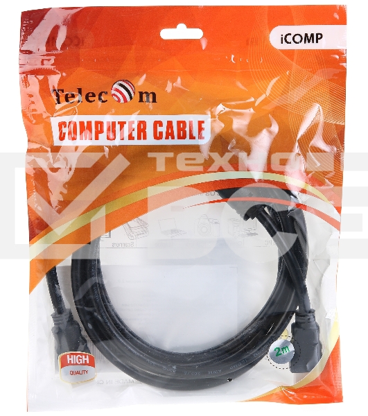 Кабель Telecom HDMI-19M --- HDMI-19M ver 2.0+3D/Ethernet,2 фильтра 2m <TCG200F-2M> 