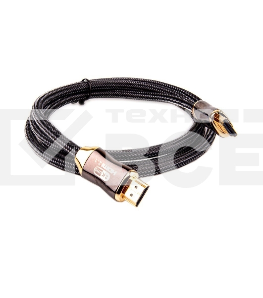 Кабель HDMI 19M/M,ver. 2.1, 8K@60 Hz 1.5m метал разъемы, нейлоновая оплетка Telecom <TCG300-1.5M> Кабель HDMI 19M/M,ver. 2.1, 8K@60 Hz 1.5m метал разъемы, нейлоновая оплетка Telecom