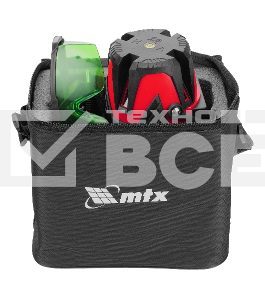 Лазерный уровень MTX MFL GREEN, 30 м, зеленый луч, акк. Li 2400 mAh, сумка, резьба 5/8'