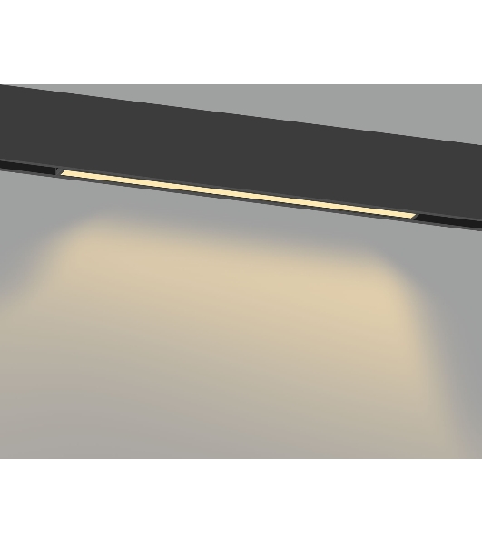 Трековый светильник GL2320 BK черный IP20 10W 3CCT 3000/4200/6400K 48V 200*10*37