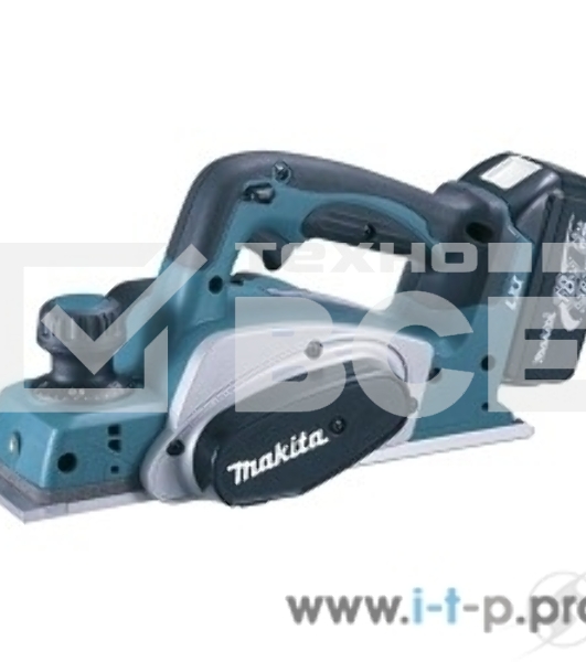 Рубанок Makita DKP180Z Рубанок ак,{18В,Li-ion,14000об\м,ширина-82мм,глуб-2мм,3.4кг,чем,парал упор,б\ак, з\у}