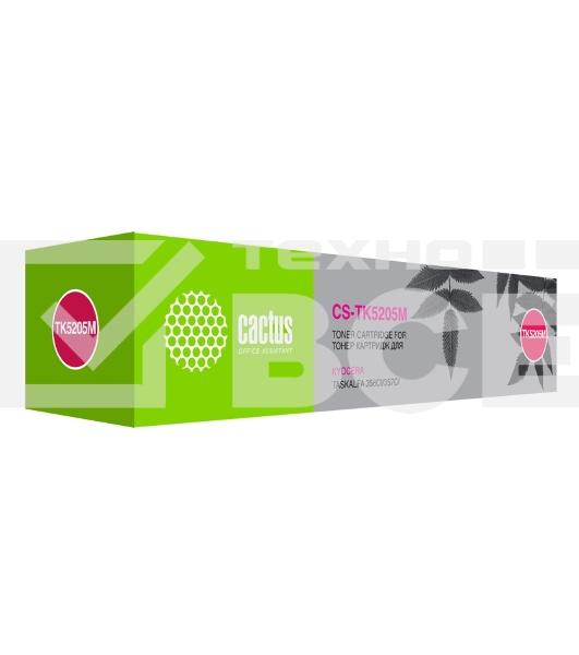 Картридж лазерный Cactus CS-TK5205M пурпурный (12000 стр.) для Kyocera Ecosys 356ci