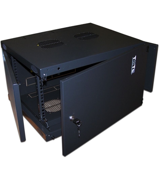 Шкаф настенный Lanmaster TWT-CBWNM-12U-6X6-BK 12U 600x600мм пер.дв.металл несъемные бок.пан. черный
