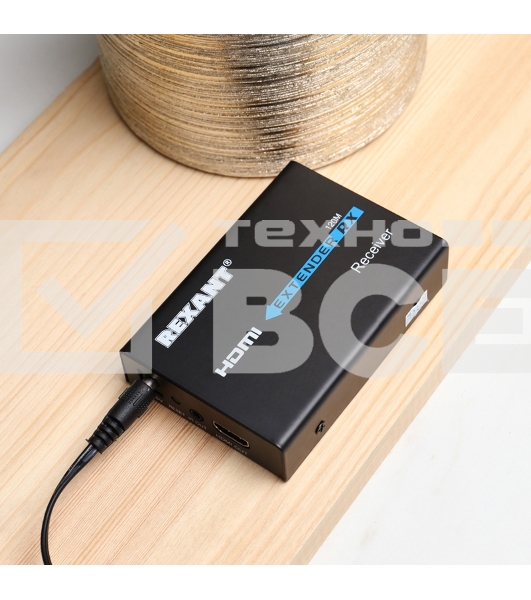 Приёмник сигнала HDMI по витой паре LAN (RJ-45) кат. 5е/6 REXANT