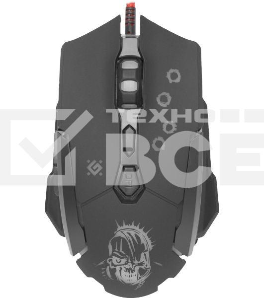 Мышь проводная Defender Killer GM-170L черный, 3200 dpi, USB, кнопки - 7