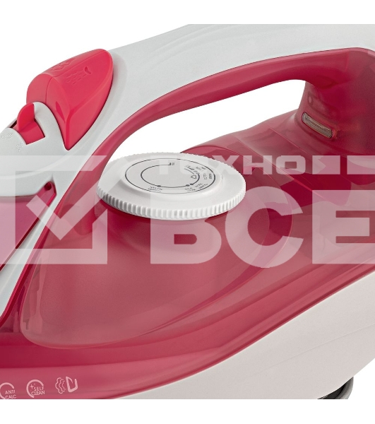Утюг Scarlett SC-SI30K56 (розовый)Мощность, Вт: 2400; Световой индикатор работы: Да; Регулируемый пар до г/мин: 35; Паровой удар до г/мин: 140; Резервуар для воды, мл: 280; Функция разбрызгивания воды: Да; Терморегулятор: Да; Вертикальное отпаривание: Да;
