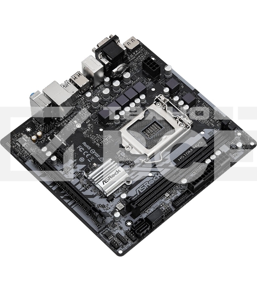 Материнская плата ASRock H510M-HVS R2.0, LGA 1200, Intel H510, 2xDDR4, 4xSATA, 1xPCIe 4.0 x16, 1xPCIe x1, 1xHDMI, 1xVGA, 1x 1Gb LAN, 2xUSB-A 3.2 Gen 1, 4xUSB 2.0, 3x3.5 мм, 7.1, mATX