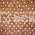 Гирлянда «Сеть» 1,5х1,5 м, прозрачный ПВХ, 96 LED белый, фото2