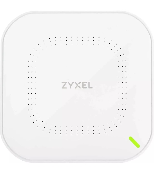 Гибридная точка доступа Zyxel NebulaFlex NWA90AX, WiFi 6, 802.11a/b/g/n/ac/ax (2,4 и 5 ГГц), MU-MIMO, антенны 2x2, до 575+1200 Мбит/с, 1xLAN GE, PoE, защита от 4G/5G, БП в комплекте