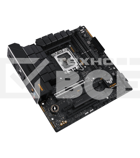 Материнская плата ASUS TUF GAMING B760M-PLUS, LGA 1700, Intel B760, 4xDDR5, 4xSATA, 2xM.2, 1xPCIe 5.0 x16, 1xPCIe 4.0 x4, 1xPCIe x1, 2xUSB-A 3.2 Gen 2, 3xUSB-A 3.2 Gen 1, 2xUSB 2.0, 1xUSB-C 3.2 Gen 2x2, 1x2.5Gb LAN, 5x3.5 мм, 7.1, mATX