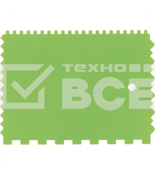 Шпатель для клея Сибртех, пластмассовый, 130х170 мм, зубчатый