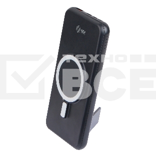 Портативный аккумулятор Cactus CS-PBFSRT-10000_MAK 10000mAh 3A 1xUSB беспров.зар. черный