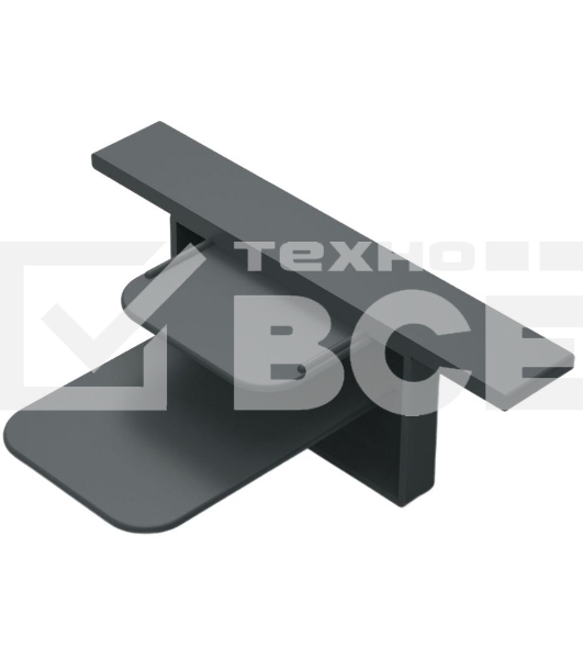 Заглушка для встраиваемого трекового шинопровода черный