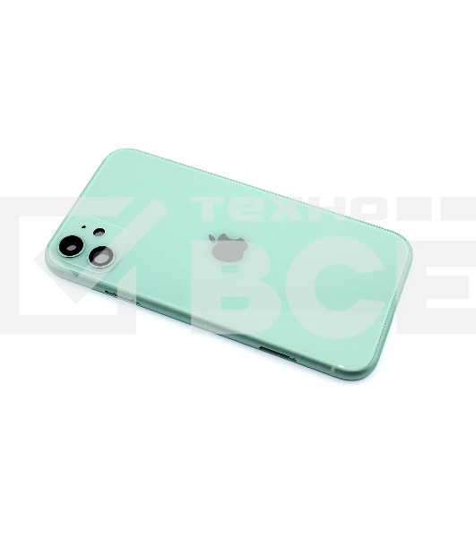 Задняя крышка (корпус) в сборе с рамкой для Apple iPhone 11 зеленая