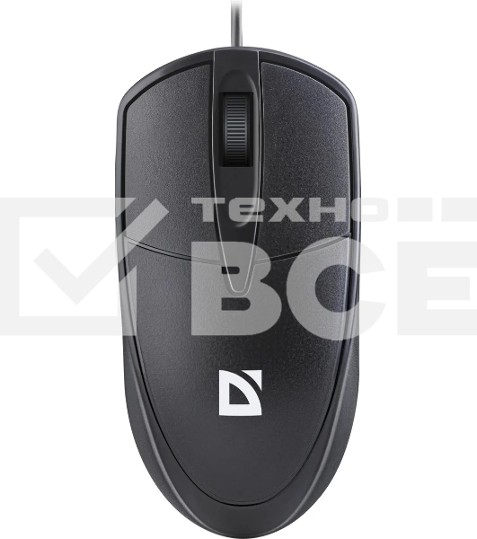 Мышь проводная Defender Trace MB-989 черный, 1000 dpi, USB, кнопки - 3