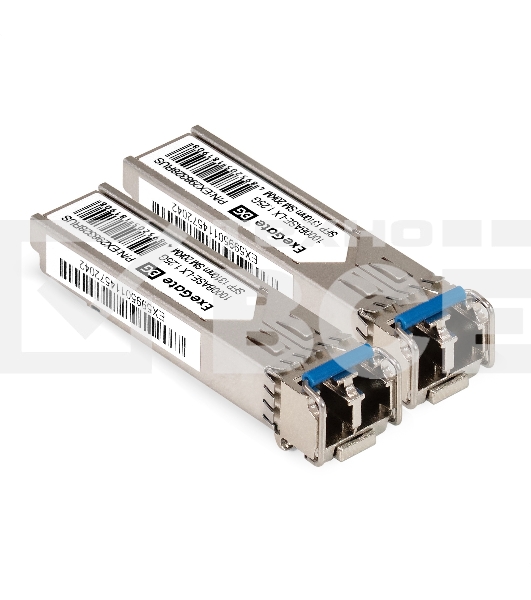 Комплект: Сетевой адаптер SFP ExeGate EXE-82576-F2 + 2xТрансивер Single-Mode до 20км ExeGate EXT-1G-SM1310-LC2-20KM (EX296229RUS: PCI-E x1 v2.0, порты 2x SFP (10/100/1000Mb/s), Gigabit Server NIC Intel Chipset 82576-F2 + 2xEX298328RUS: Tx:1310/Rx:1310 нм,