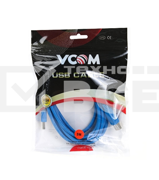 Кабель соединительный VCOM USB3.0 Am/Bm 3m (VUS7070-3M)