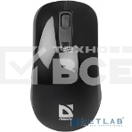 Мышь Defender Datum MB-065 Black беспроводная оптическая мышь,1000/1600 dpi, 2 + колесо-кн. + кн.смены разрешения, USB, совместимсть с Windows 2000/XP/Vista/7/8,Mac OS X 10 52065, фото 1