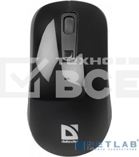 Мышь Defender Datum MB-065 Black беспроводная оптическая мышь,1000/1600 dpi, 2 + колесо-кн. + кн.смены разрешения, USB, совместимсть с Windows 2000/XP/Vista/7/8,Mac OS X 10 52065