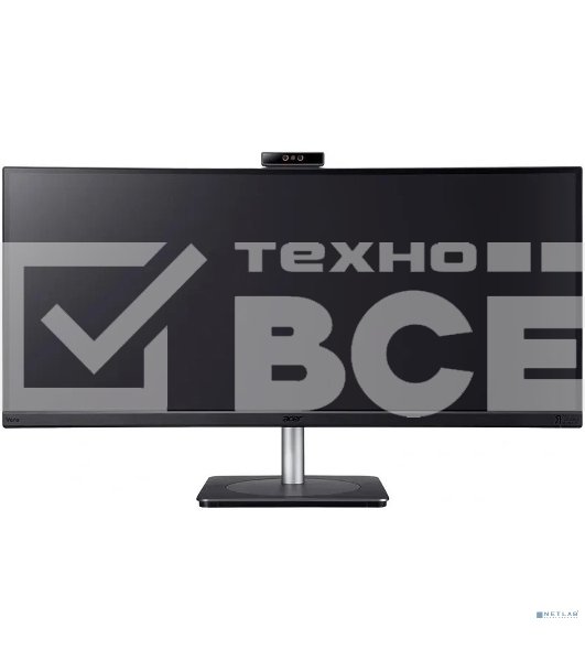 Монитор 34' Acer CB343CURDbemiiphcuzx IPS 3440x1440, 60 Гц, 4 мс, 21:9, 300 кд/м², 2xHDMI 2.0, DP, USB Type-C (90 Вт), USB Hub, HDR10, FreeSync, динамики, веб-камера 5 Мп, изогнутый экран (3800R), черный