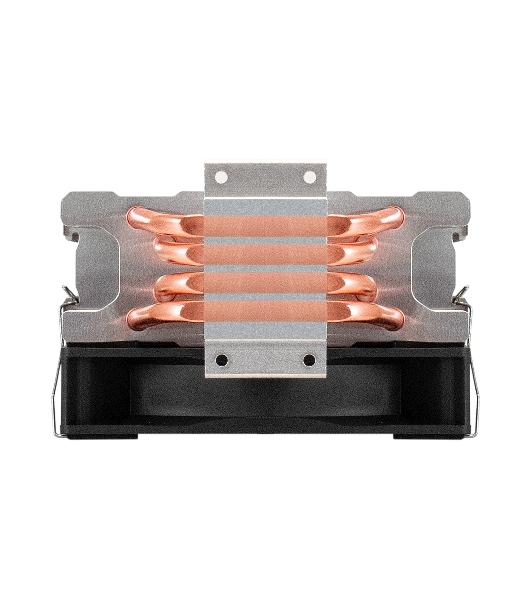 Кулер ExeGate Wizard EXX400V3-PWM.FRGB (Al+Cu, 4 тепл.трубки, LGA775/1150/1151/1155/1156/1200/1700/1851/AM2/AM2+/AM3/AM3+/AM4/AM5/FM1/FM2/754/939/940, TDP 140W, Fan 120mm, PWM, 800-1800RPM, Hydro bearing, 4pin, 11-24db, 540г, FRGB подсветка, с термопастой, на винтах, RTL)