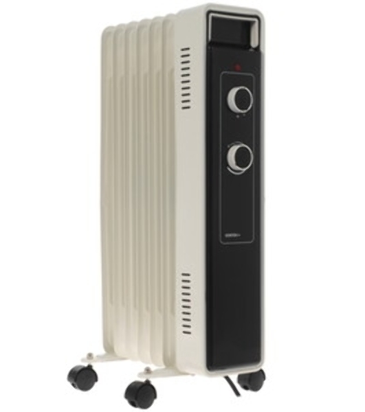 Обогреватель масляный Centek CT-6222-7 (7 секций) белый, 600/900/1500 Вт, 15 м2, 3 режима, термостат