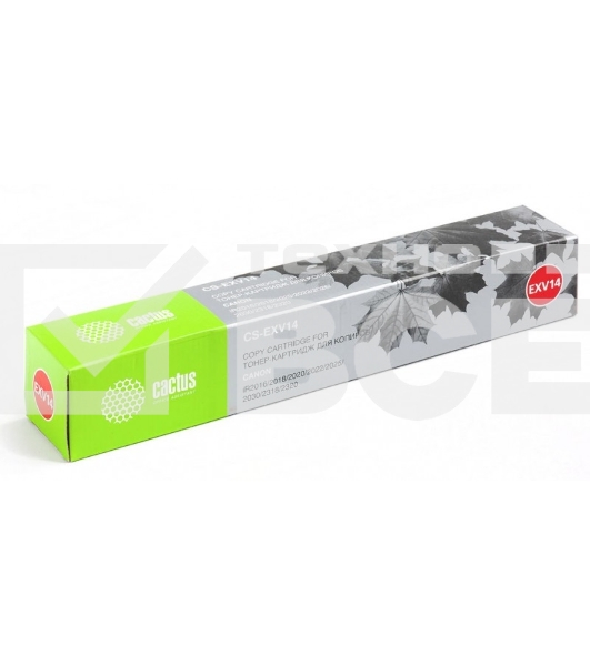 Картридж лазерный Cactus CS-EXV14 черный (8300 стр.) для Canon iR2016/2018/ 2020/ 2022/ 2025/ 2030/ 2318/2320