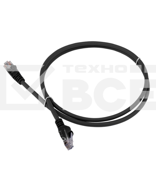 Патч-корд LANMASTER LSZH UTP кат.5e, 5.0 м, черный