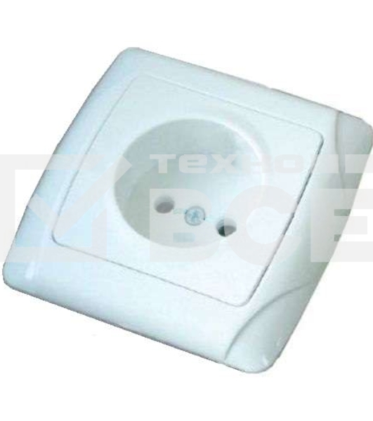 Розетка 1-м СП Маргарита 16А IP20 бел. Universal М0022