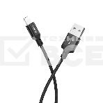 Кабель HOCO X14 USB 2.0, AM/Lightning M, черный, 2м, фото2