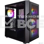Компьютерный корпус 1STPLAYER TRILOBITE T7-P Black / ATX / 4x120mm LED fans / T7-P-BK-4F1, фото 1