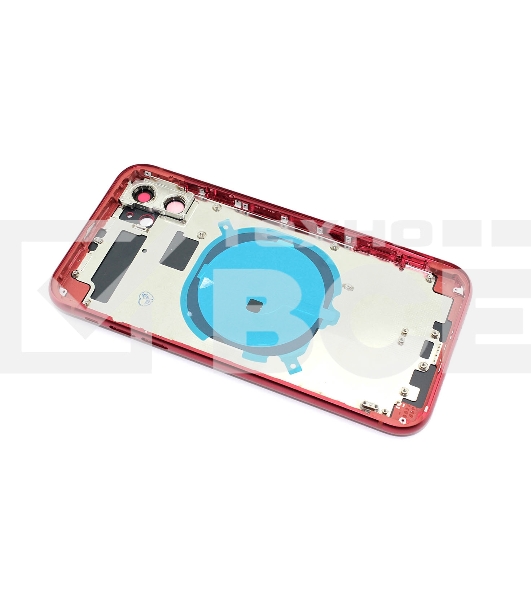 Задняя крышка (корпус) в сборе с рамкой для Apple iPhone 11 красная