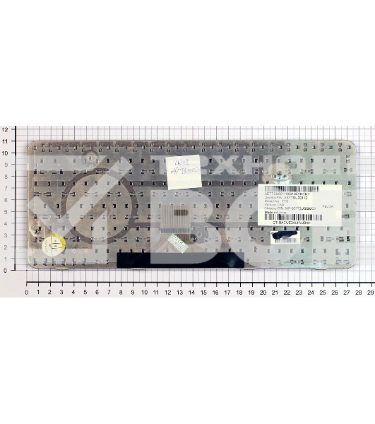 Клавиатура для ноутбука HP Pavilion TX1000 TX2000 TX2500 серебристая
