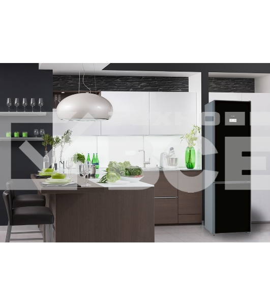 Холодильник Bosch KGN39LB30U черный двухкамерный 279/87л морозилка снизу