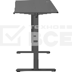 Стол для компьютера Cactus CS-EDL-BBK черный, столешница ДСП, каркас черный, фото6