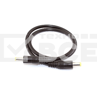 Кабель DC 5.5x2.5  18 AWG папа-папа 0,5 м с прямым штекером