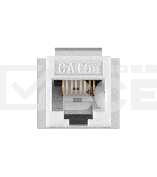 Модуль-вставка Keystone Jack RJ-45 ExeGate KJ-8P8C-U-C5e-90-110 (Кат.5e, неэкранированная, 90 градусов, IDC 110)