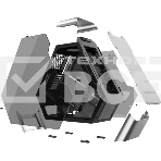 Компьютерный корпус JONSBO TR03-A Silver без БП, боковая панель из закаленного стекла, mini-ITX, micro-ATX, ATX, серебристый, фото 1