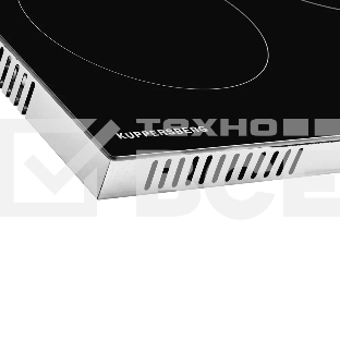 Встраиваемая варочная панель ECS 702 электрическая, 75 см, 5 конфорок, черный цвет